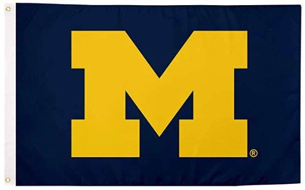 Michigan Wolverines Flag-3x5 FT NCAA University of Michigan Banner-100% polyester by flagsshop