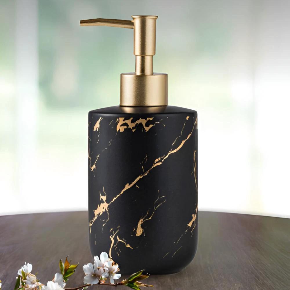 Golden Marble Luxe Dispenser by Casa & Beyond