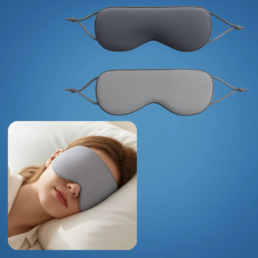 Dual-Temperature Warm and Cool Sides – Full-Coverage Blackout Design – For Travellers and Light-Sensitive Sleepers Bowlift by Bowlift