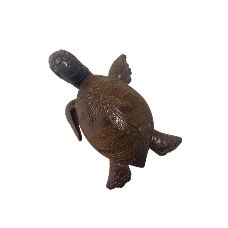 Wood sculpture Hawaii turtle by Bowlift