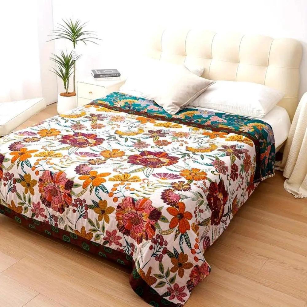 Charm Floral Blanket Throw by Casa & Beyond