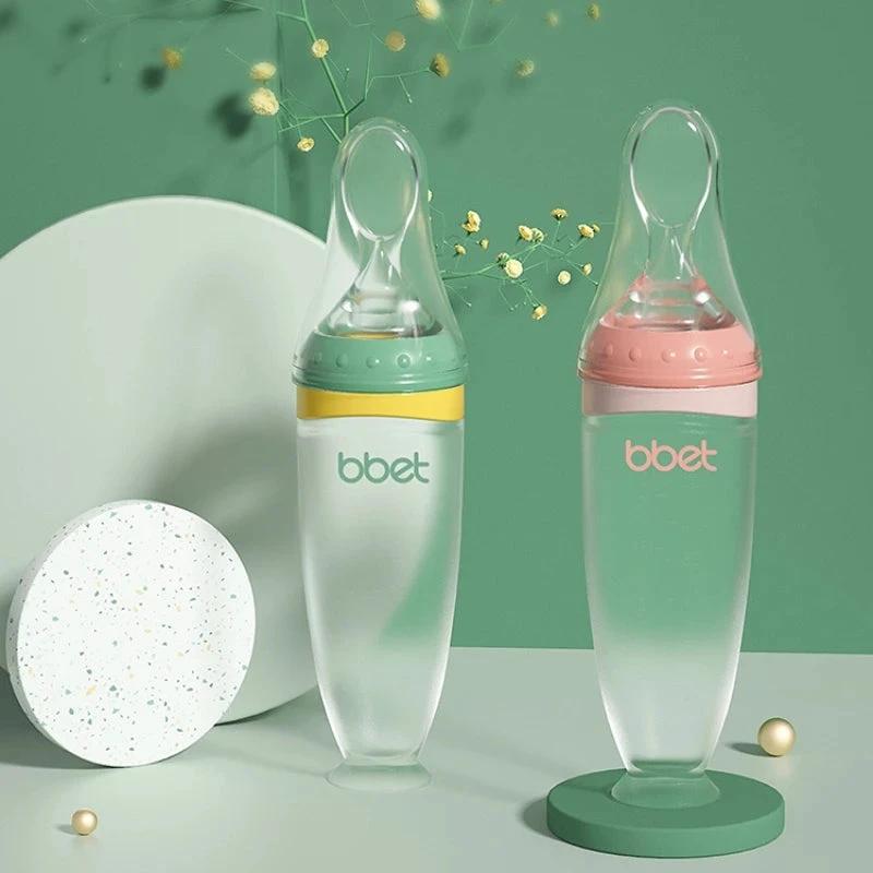 Baby Feeding Bottle with Spoon by BowLift