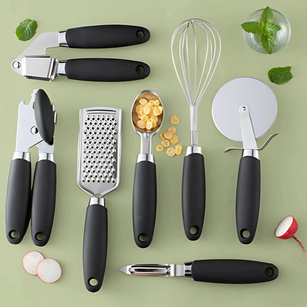 7-Piece Rose Gold Cooking Set by Casa & Beyond