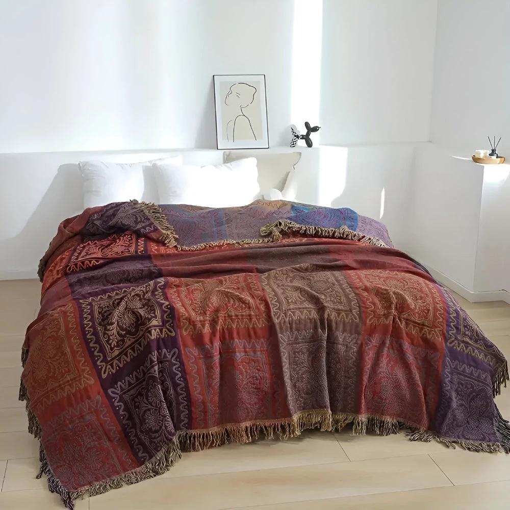 Mandala Tassel Throw Blanket by Casa & Beyond