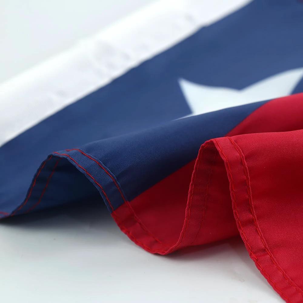 Texas State Flag Car Window Flag of Texas 11X18 Inch(28x46cm) 100% Polyester, Strong White Flagpole by flagsshop