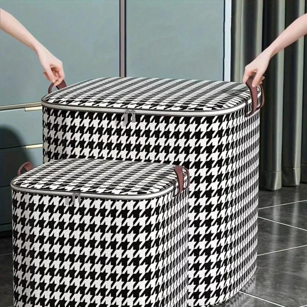 Houndstooth Collapsible Storage Box by Casa & Beyond
