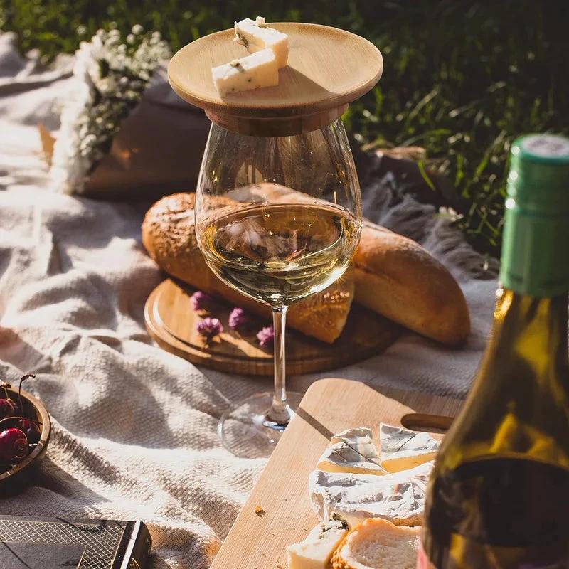 Wine glass for sausage platter by Bowlift