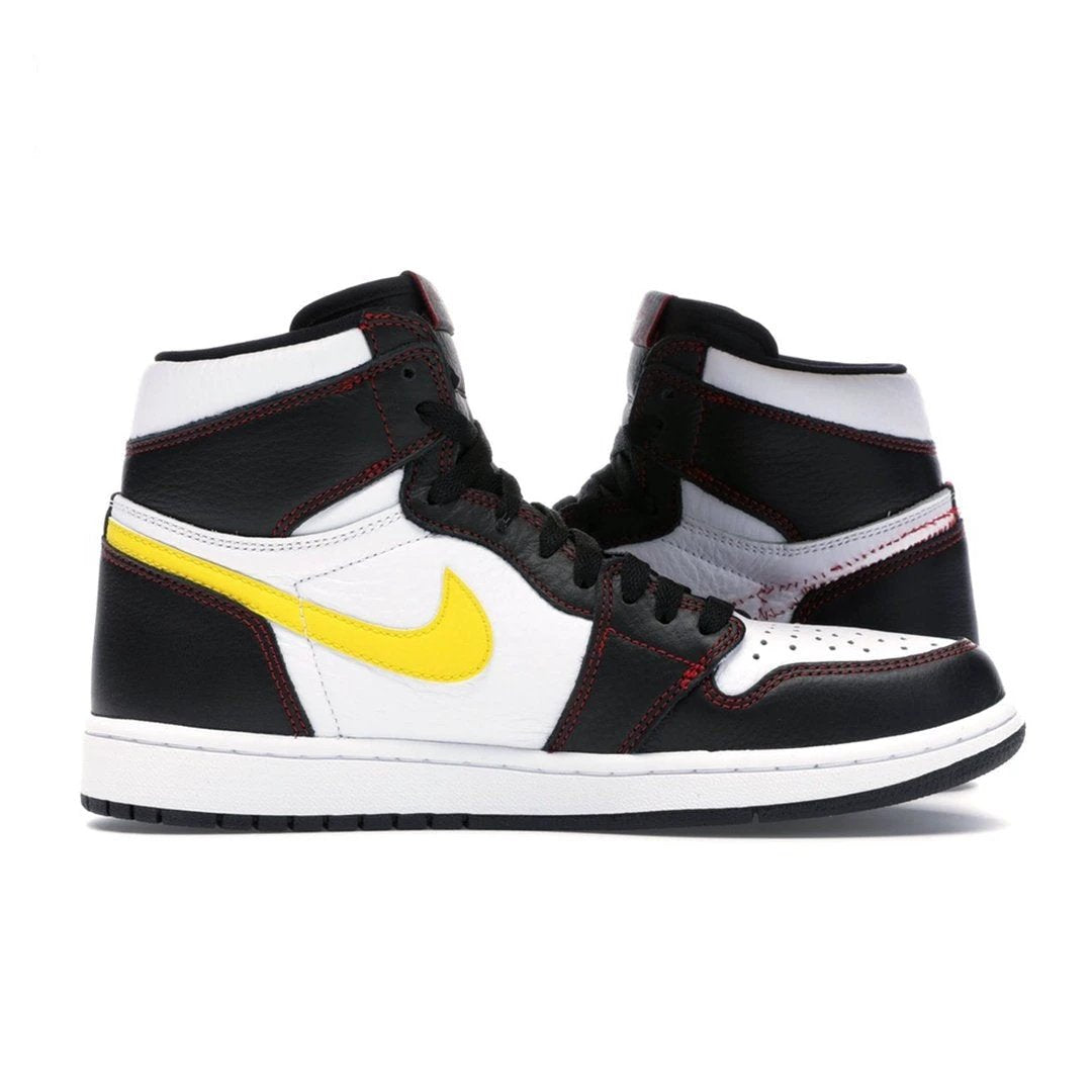 Air Jordan 1 Retro High Defiant White Black Gym Red by Air Jordan