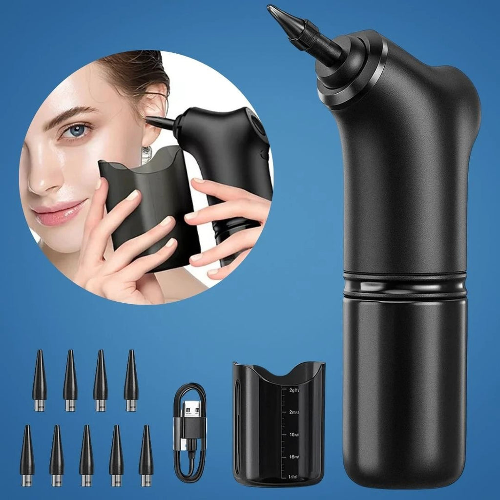 AquaCleanse | Electric Ear Wax Remover – Adjustable Water Jet – Silicone Tip – Warm Irrigation for Families Bowlift by Bowlift