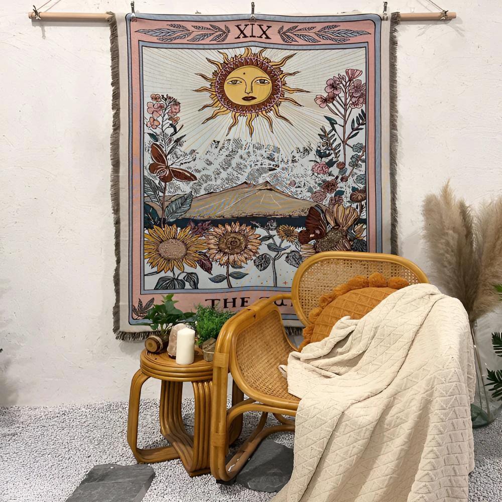 Boho Sun Tapestry Blanket by Casa & Beyond