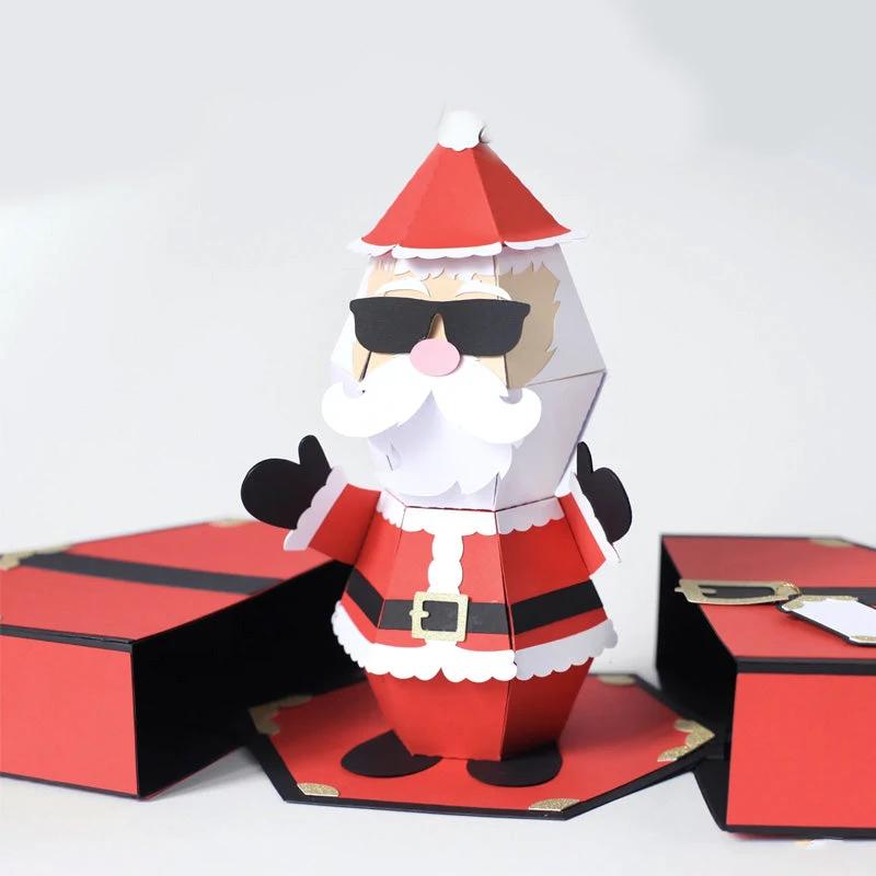 3D Pop-Up Card for the Santa Claus Prank by Bowlift