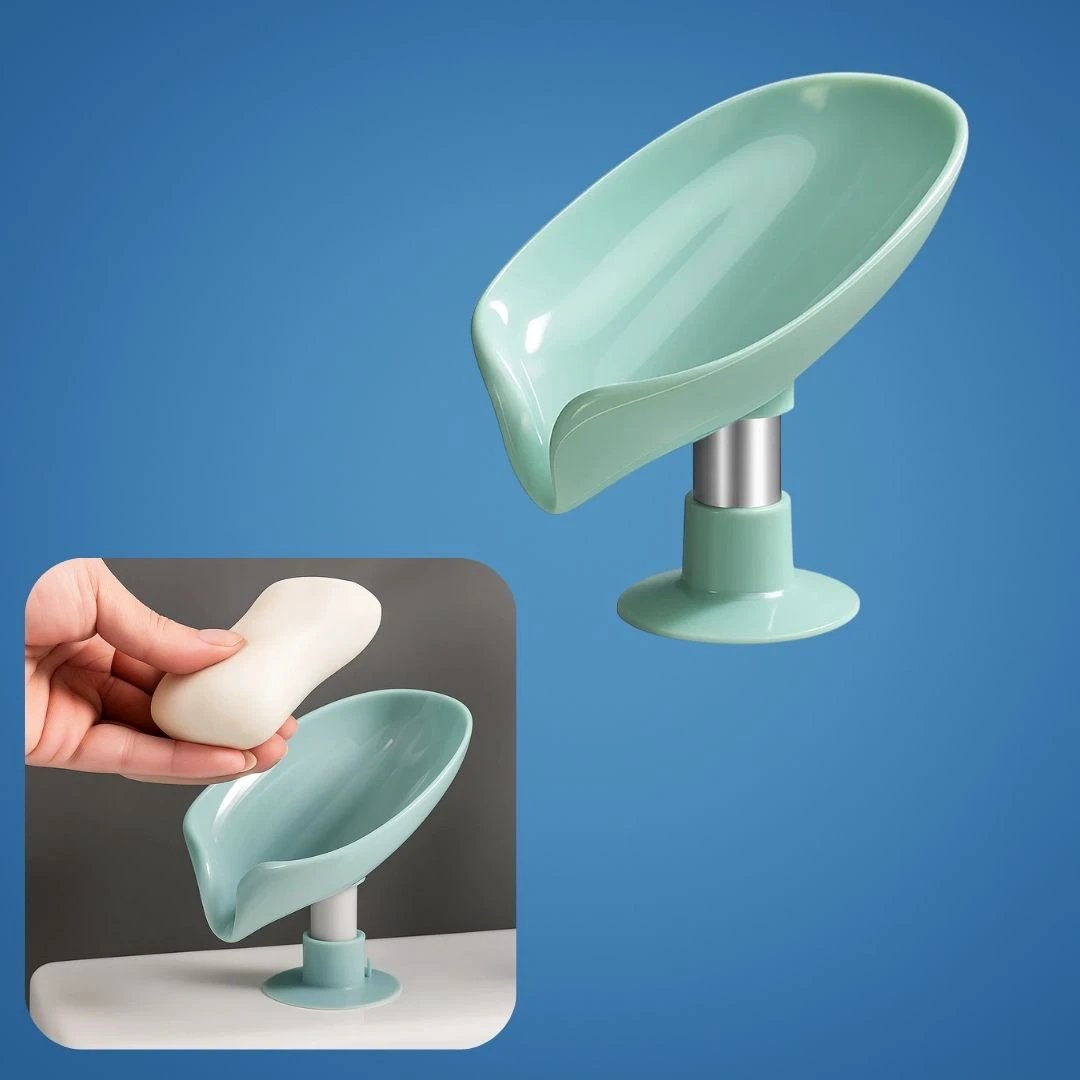 Draining Soap Holder – Keep Soap Dry – Strong Suction Cup – No Drill Mount – Hygienic Bathroom & Shower Storage Solution Bowlift by Bowlift