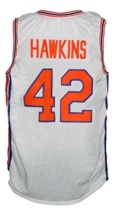 Connie Hawkins Jersey #42 Pittsburgh Pipers Retro Aba Basketball White by My store basketball