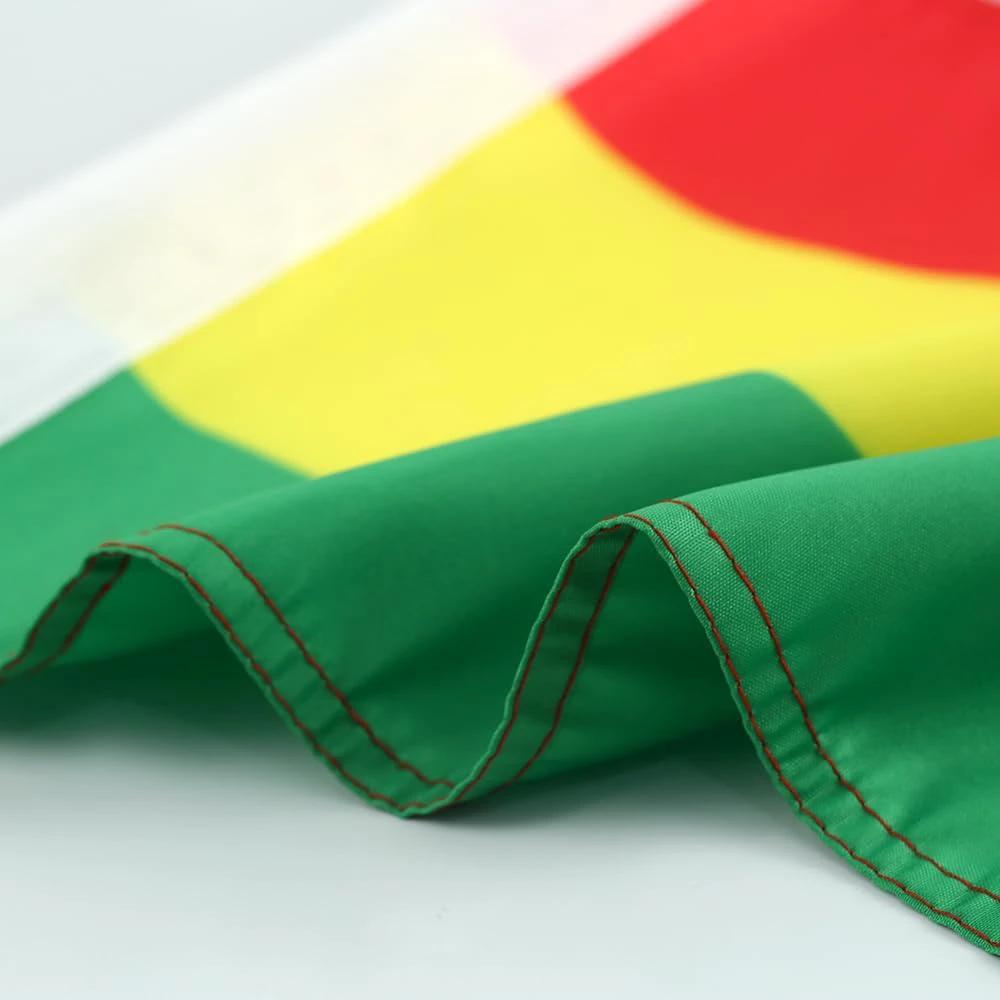 Flag of Ghana Car Window Flag of Ghana With Strong White Flagpole 11X18 Inch(28x46cm) 100% Polyester, by flagsshop