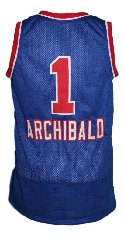 Nate Archibald Jersey #1 Cincinnati Royals Kings Basketball Blue by My store basketball