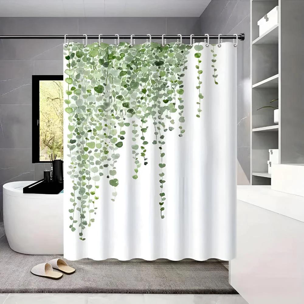Leaf Drop Vine Shower Curtain by Casa & Beyond