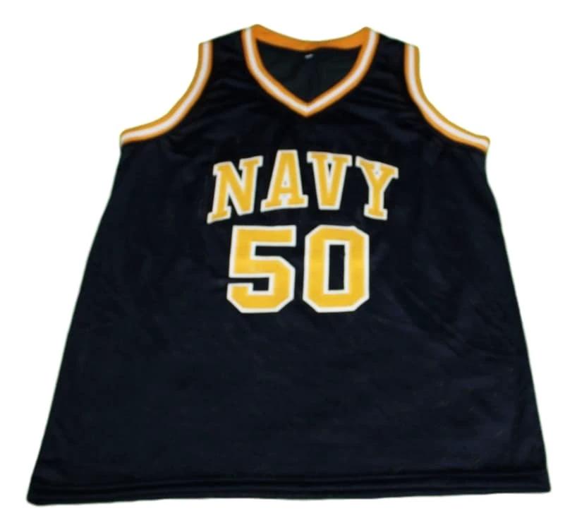 David Robinson Jersey #50 Navy New Basketball Navy Blue by My store basketball