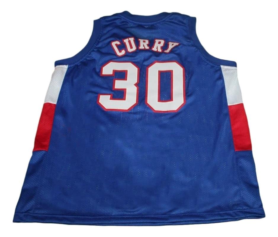 Stephen Curry Jersey #30 Knights High School New Basketball Blue by My store basketball