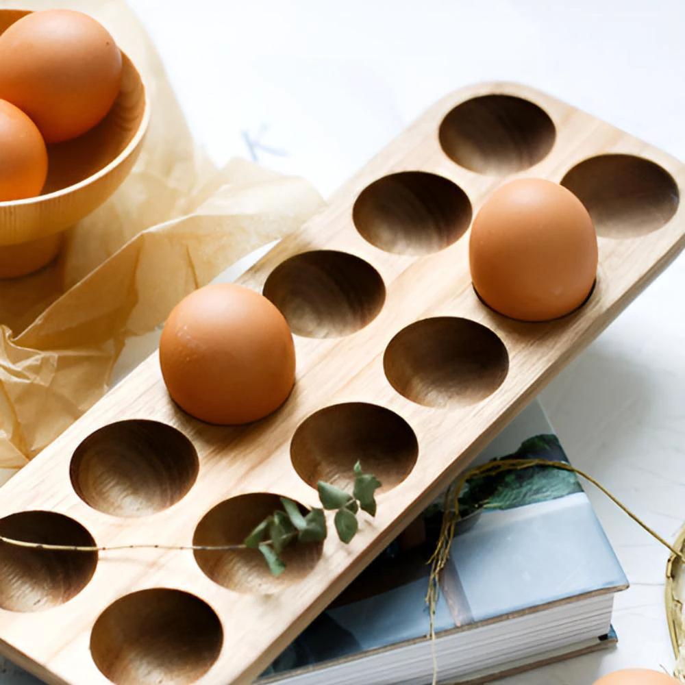 Wooden Egg Tray by Casa & Beyond
