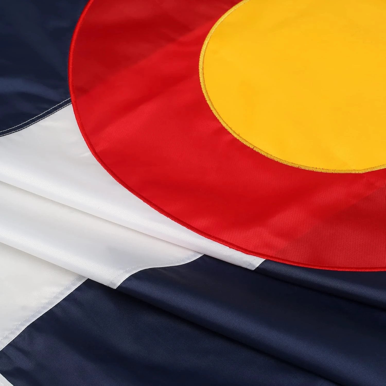 Colorado State Flag Car Window Flag of Colorado 11X18 Inch(28x46cm) 100% Polyester, Strong White Flagpole by flagsshop