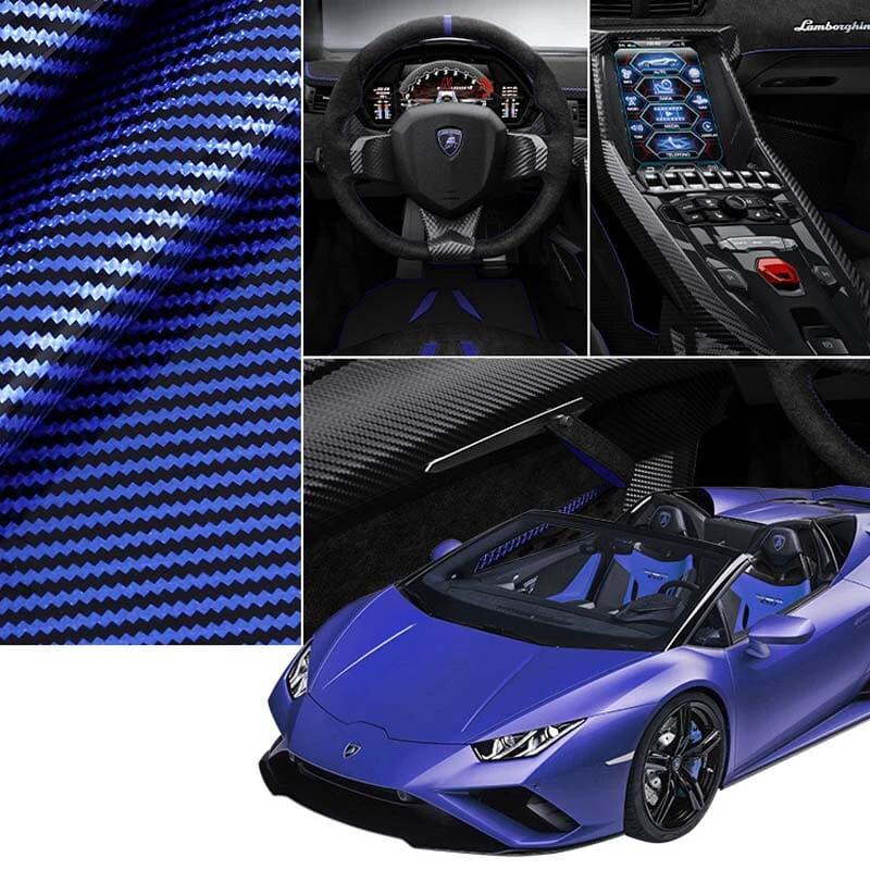 Universal Laser Carbon Fiber Pattern Steering Wheel Cover by BowLift