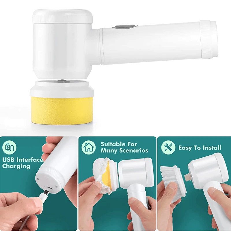 Rechargeable electric cleaning brush Saker by Bowlift