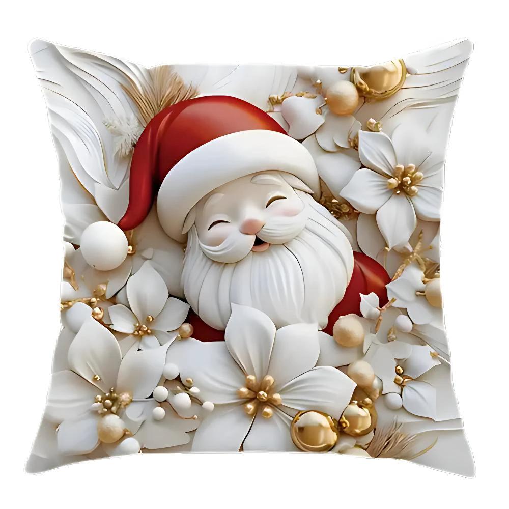 Christmas Charm Velvet Cushion Covers | Set of 4 by Casa & Beyond