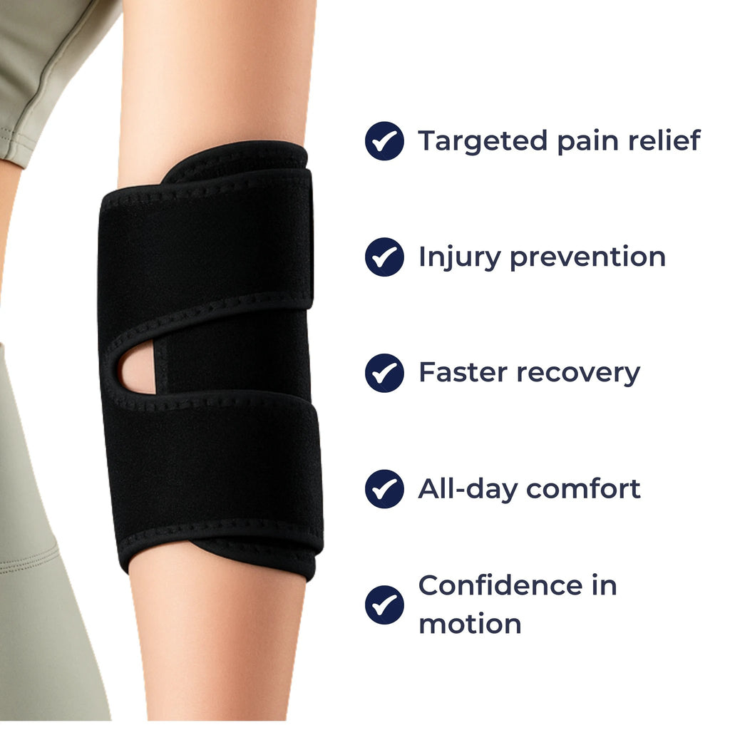 Adjustable Compression – Breathable Neoprene Strap – For Tennis Elbow & Daily Activities Bowlift by Bowlift