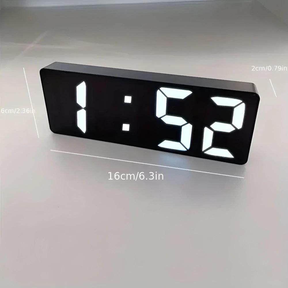 Digital LED Mirror Alarm Clock by Casa & Beyond
