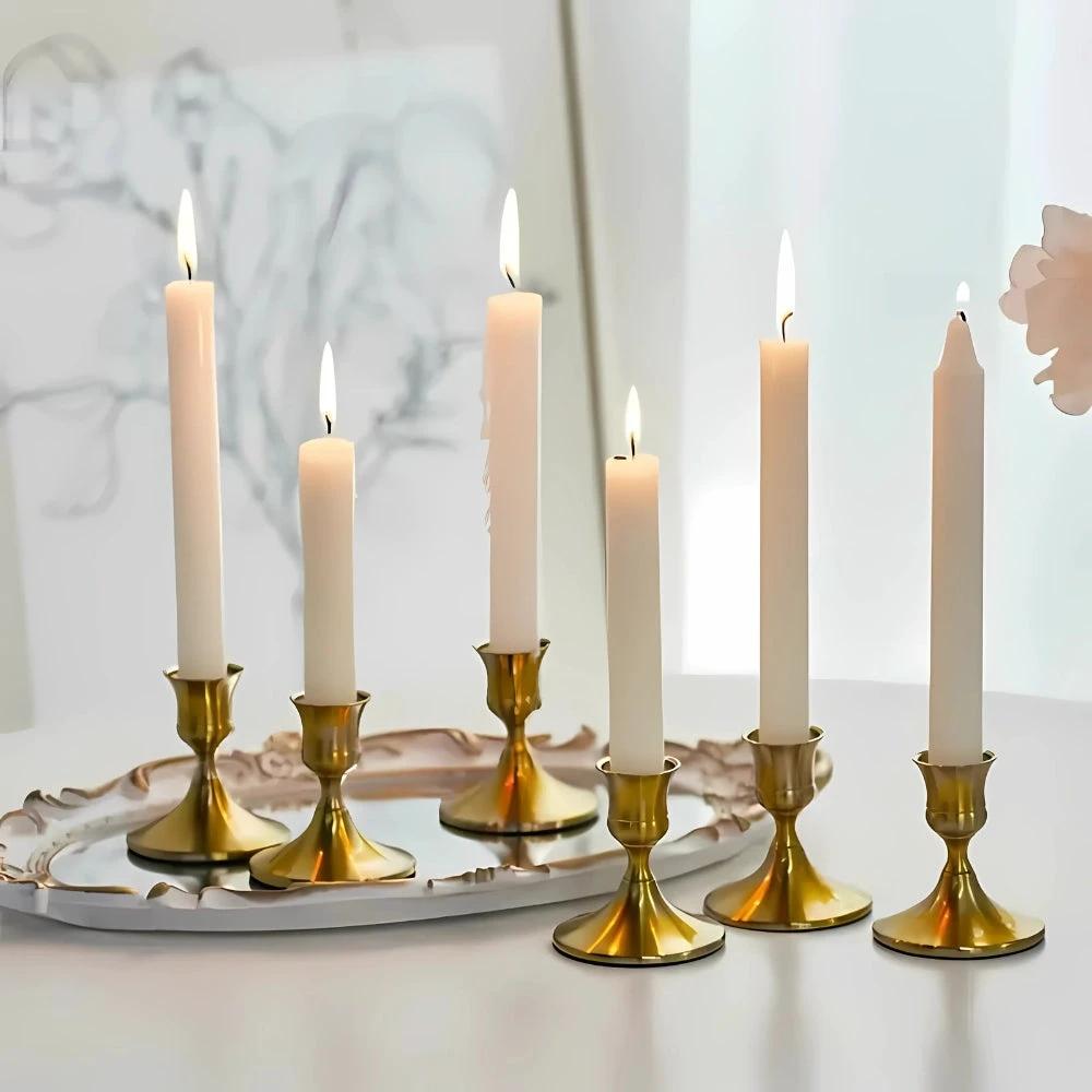 Shimmering Vintage Candle Holder | 2pc Set by Casa & Beyond