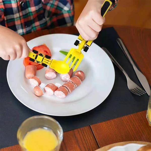 Bulldozer Children's Dinner Set by BowLift