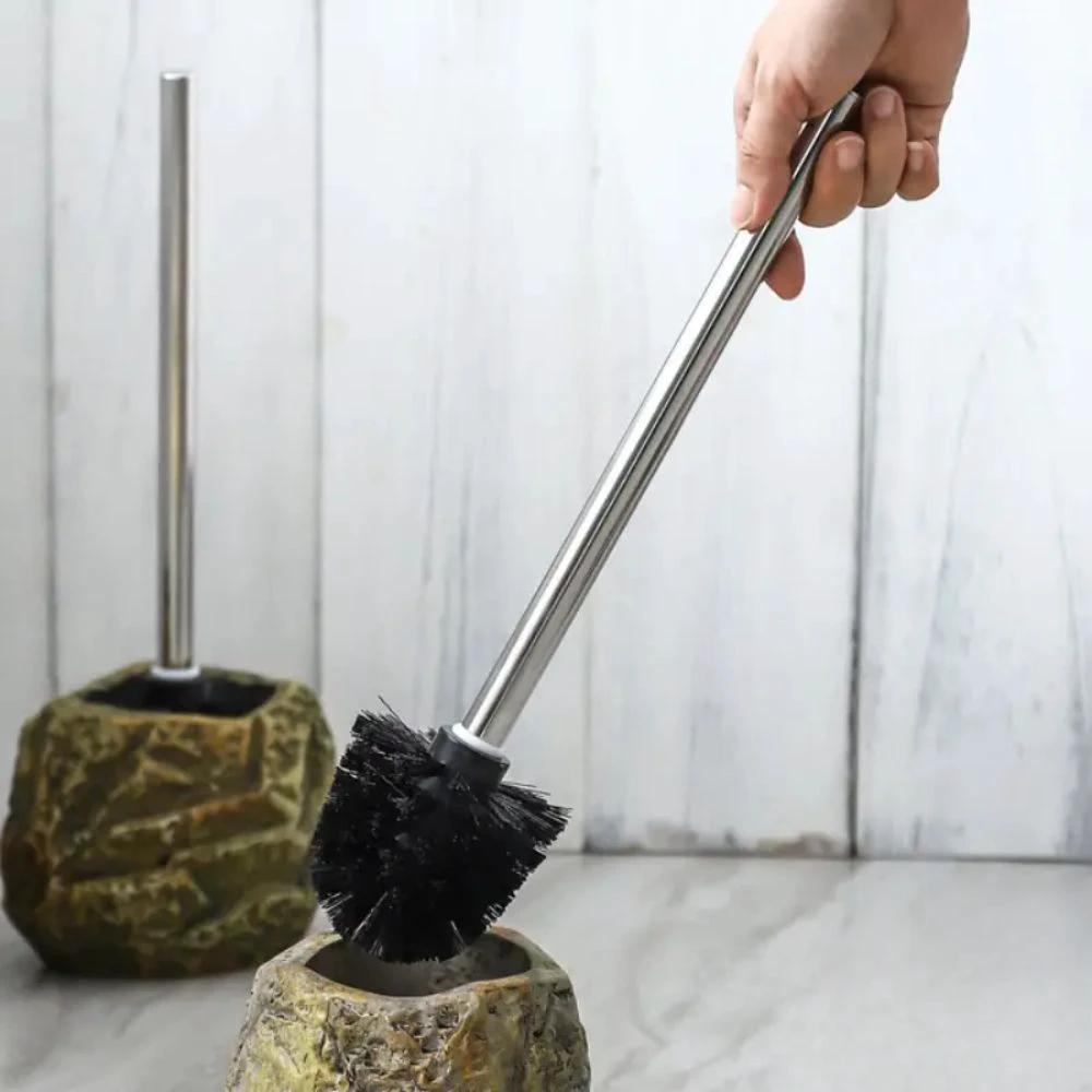 Retro Stone Ceramic Toilet Brush by Casa & Beyond
