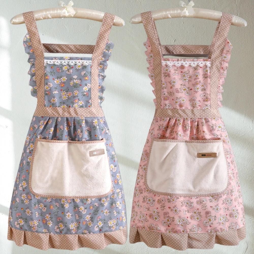 Sweet Flora Kitchen Apron by Casa & Beyond