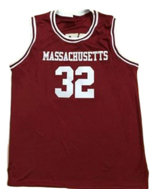 Ulius Erving Jersey #32 Massachusetts College Basketball Sewn Maroon by My store basketball