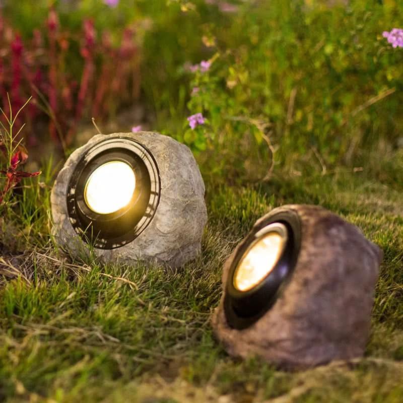 Solar Rock Light – LED Garden Stone Lamp by BowLift