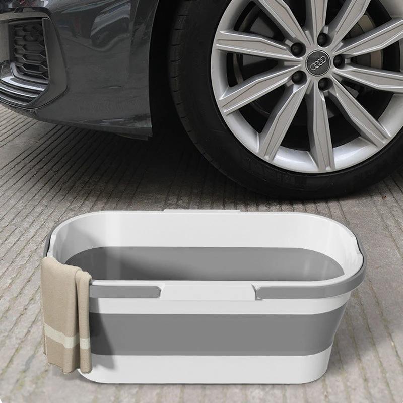 Foldable Portable Rectangular Bucket by Bowlift