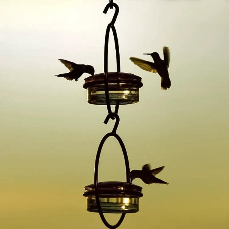 Simple Hummingbird Water Dispenser Made of Metal by BowLift