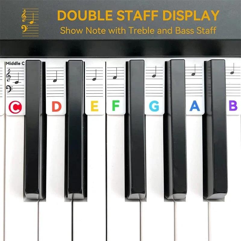Removable Piano Keyboard Note Label by BowLift