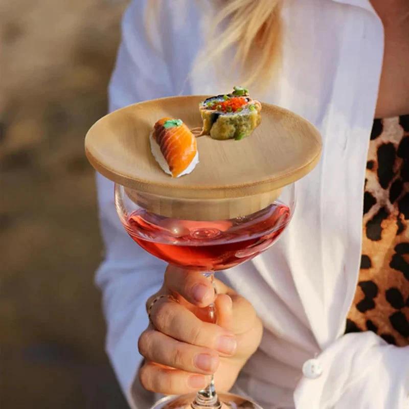 Wine glass for sausage platter by Bowlift