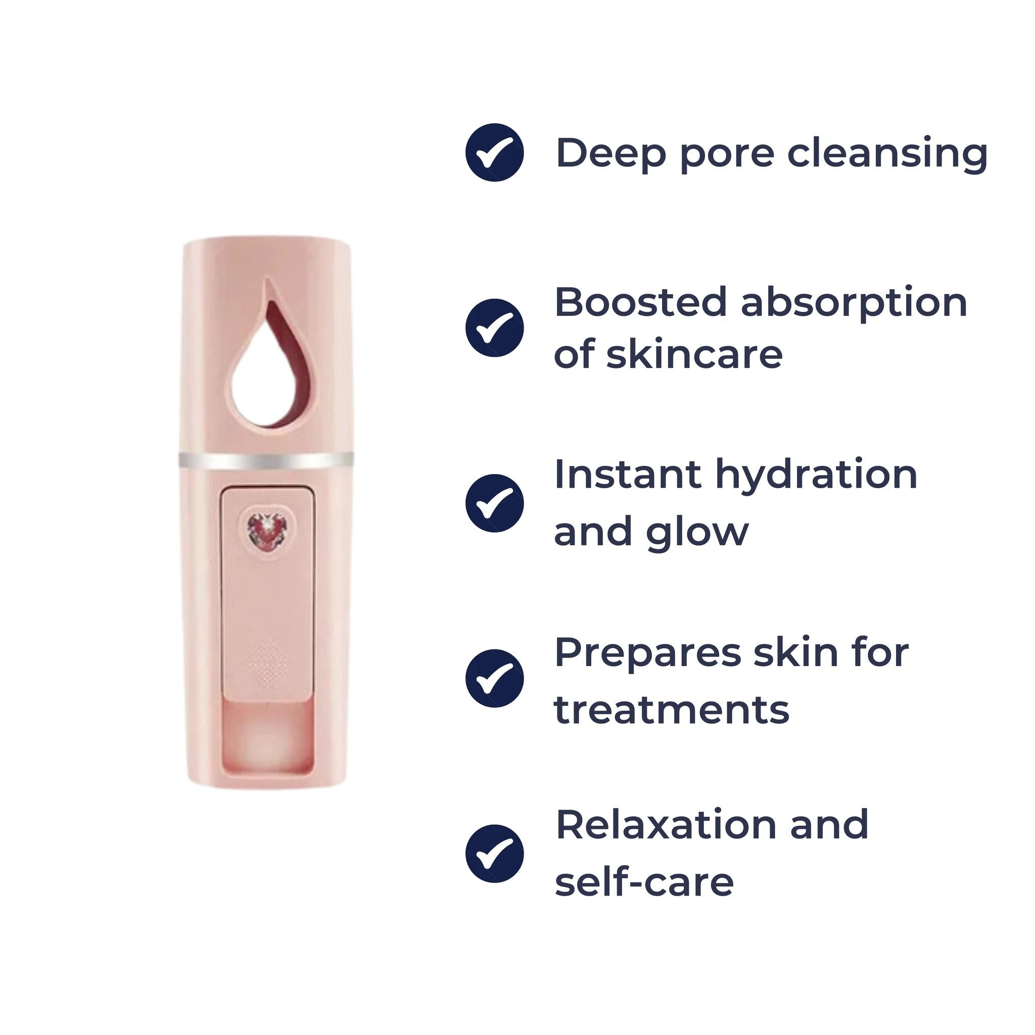 Deep Hydration Nano Mist – USB Rechargeable Handheld – Travel & Home Skincare Bowlift by Bowlift