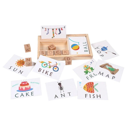Alphabet Building Block Toy for Kids by Bowlift