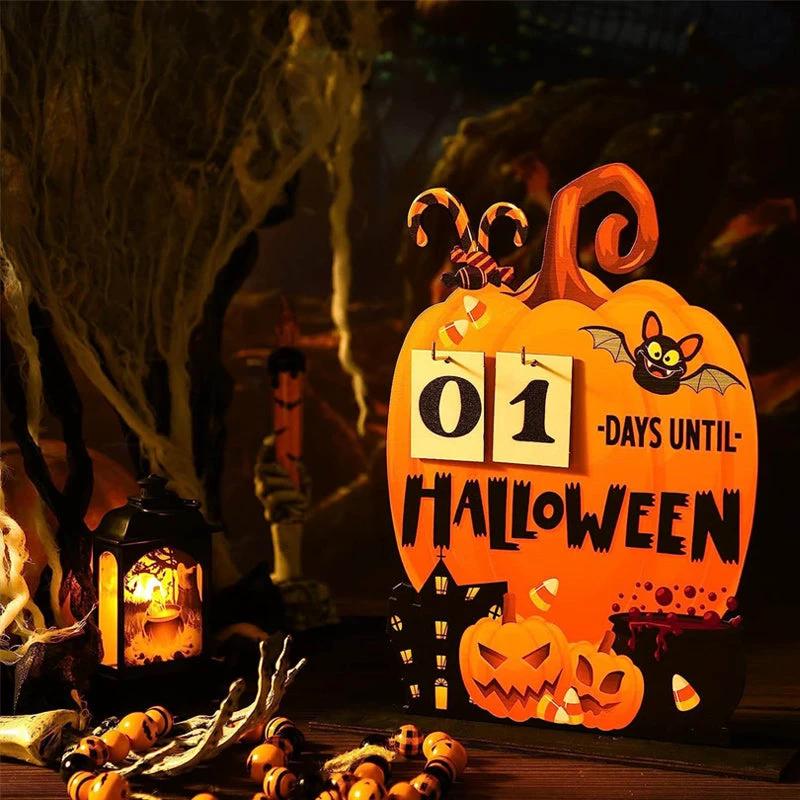 Wood Halloween Advent Calendar by Bowlift