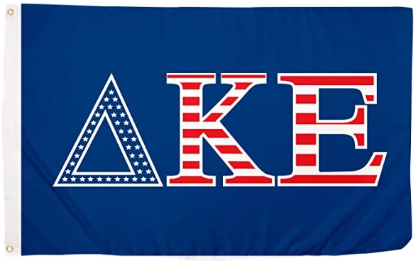 Delta Kappa Epsilon Chapter Fraternity Flag-3 x 5 ft DKE Banner-100% polyester-2 Metal Grommets by flagsshop