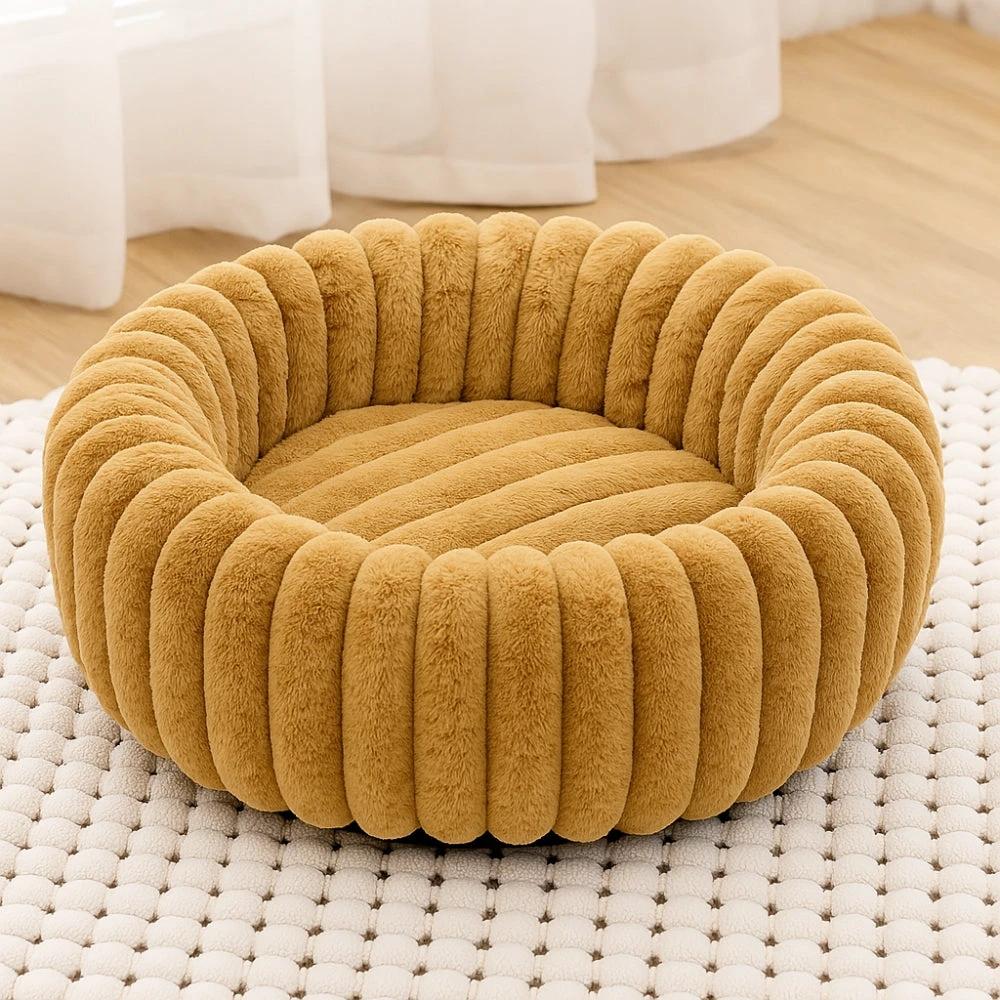 Purrfectly Plush Round Pet Bed by Casa & Beyond