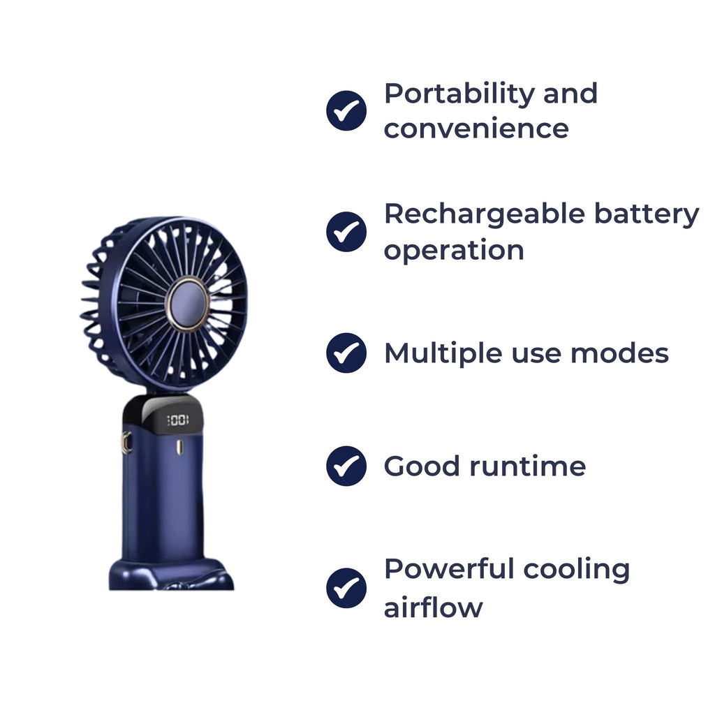 Long-Life Battery – Quiet 5-Speed Airflow – Ideal for Travel & Desk Use Bowlift by Bowlift