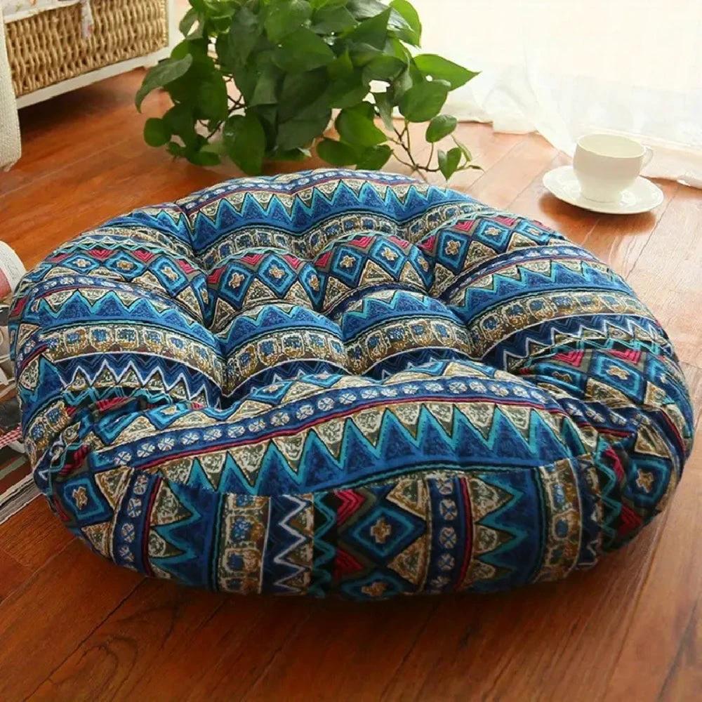 Round Boho Cushion Versatile Seating by Casa & Beyond