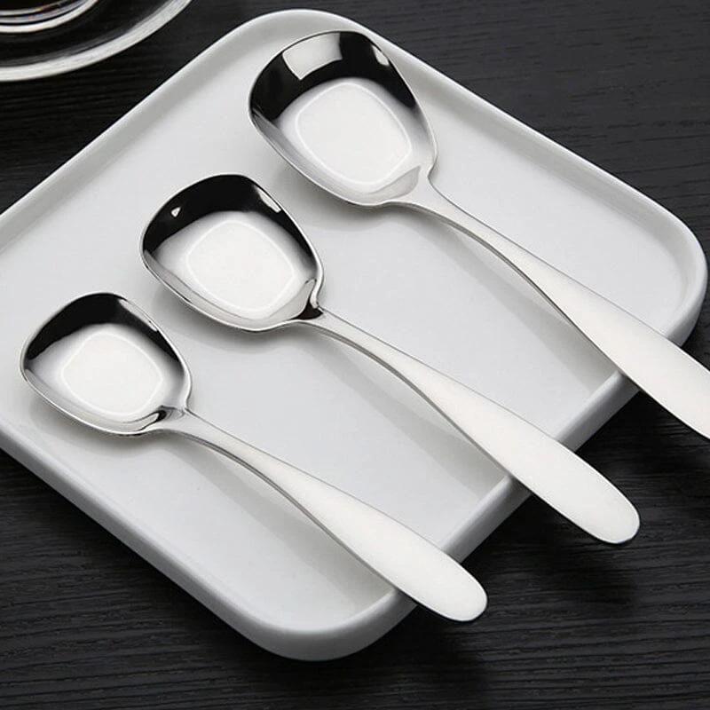 Square Head Stainless Steel Spoon by BowLift