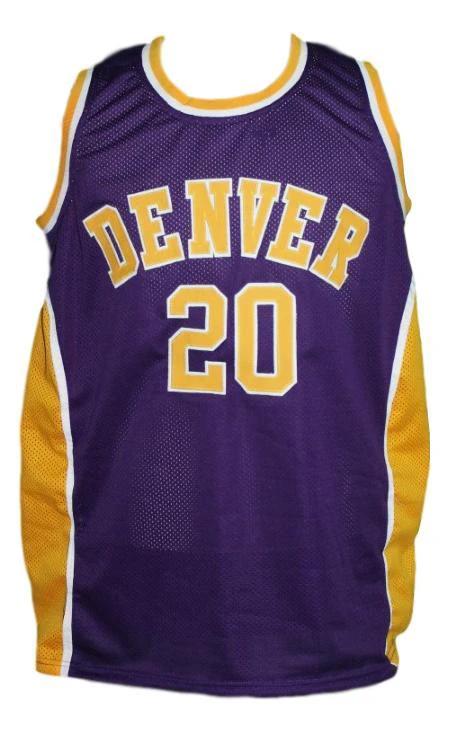 Malcolm Jersey #20 Denver Rockets Aba Basketball New Sewn Purple by My store basketball