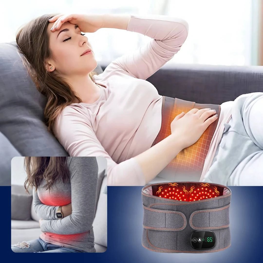 ThermaRelief Heated Belt for Back Pain | Red Light Therapy - Adjustable Belt - Relieves Back Pain - Relieves Muscle Tension - Improves Circulation Bowlift by Bowlift