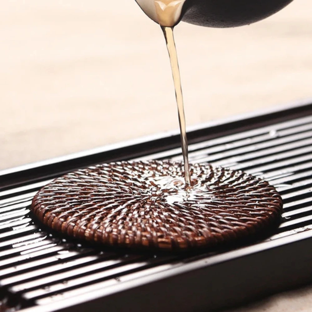 Handmade Rattan Coaster | 6pcs Set by Casa & Beyond